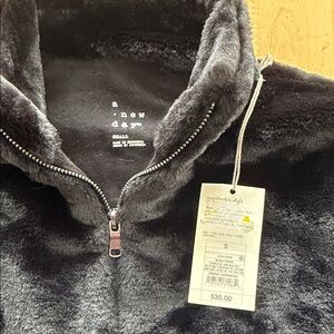 A New Day plush Charcoal Fleece Half-Zip